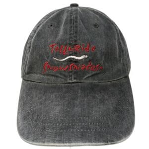 Zkapz Baseball Cap Gray One Size Telluride Snowsnakes Slideback Cotton hat